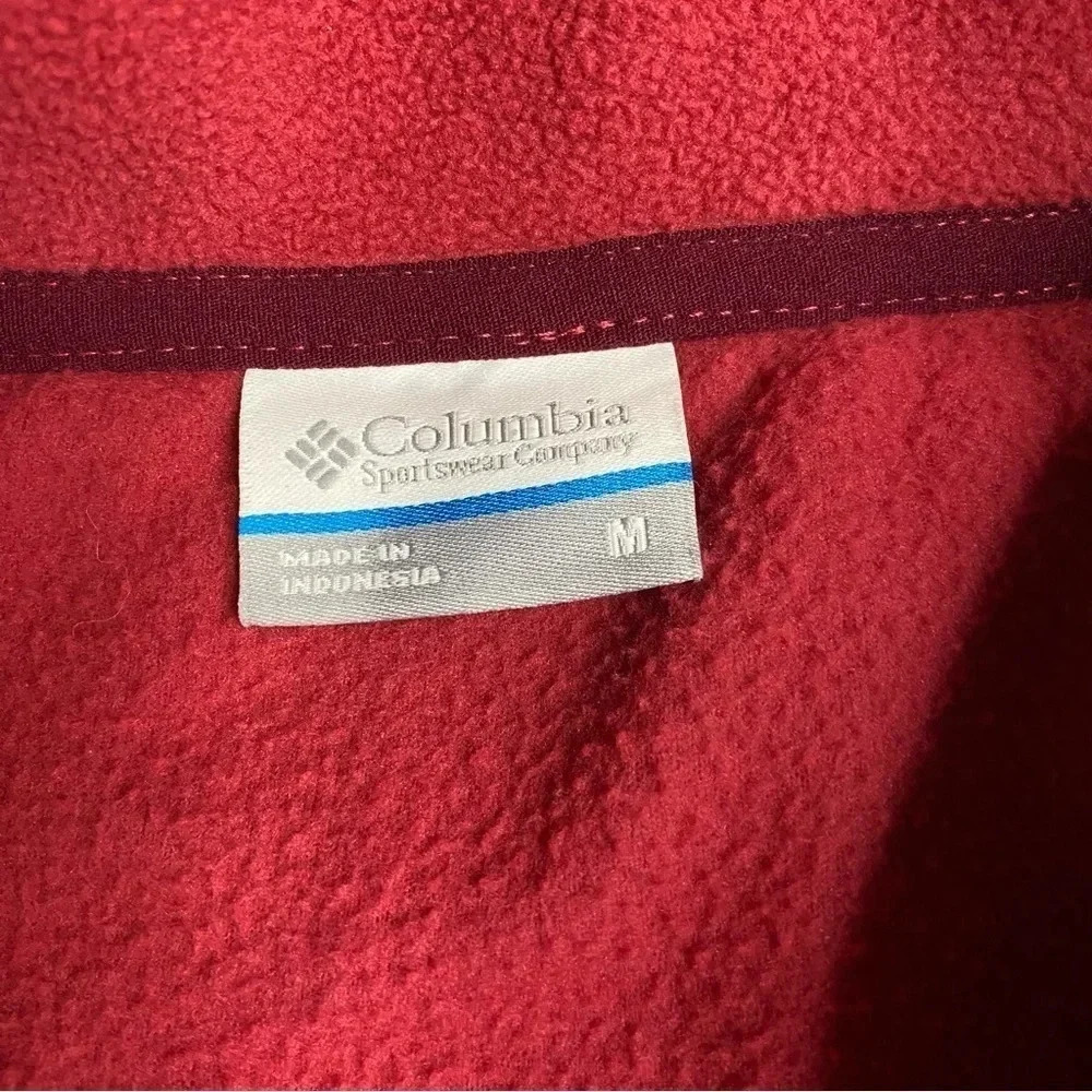 Columbia Medium Quilted Fleece 1/2 Zip Pullover Sweater Pink - Picture 7 of 9